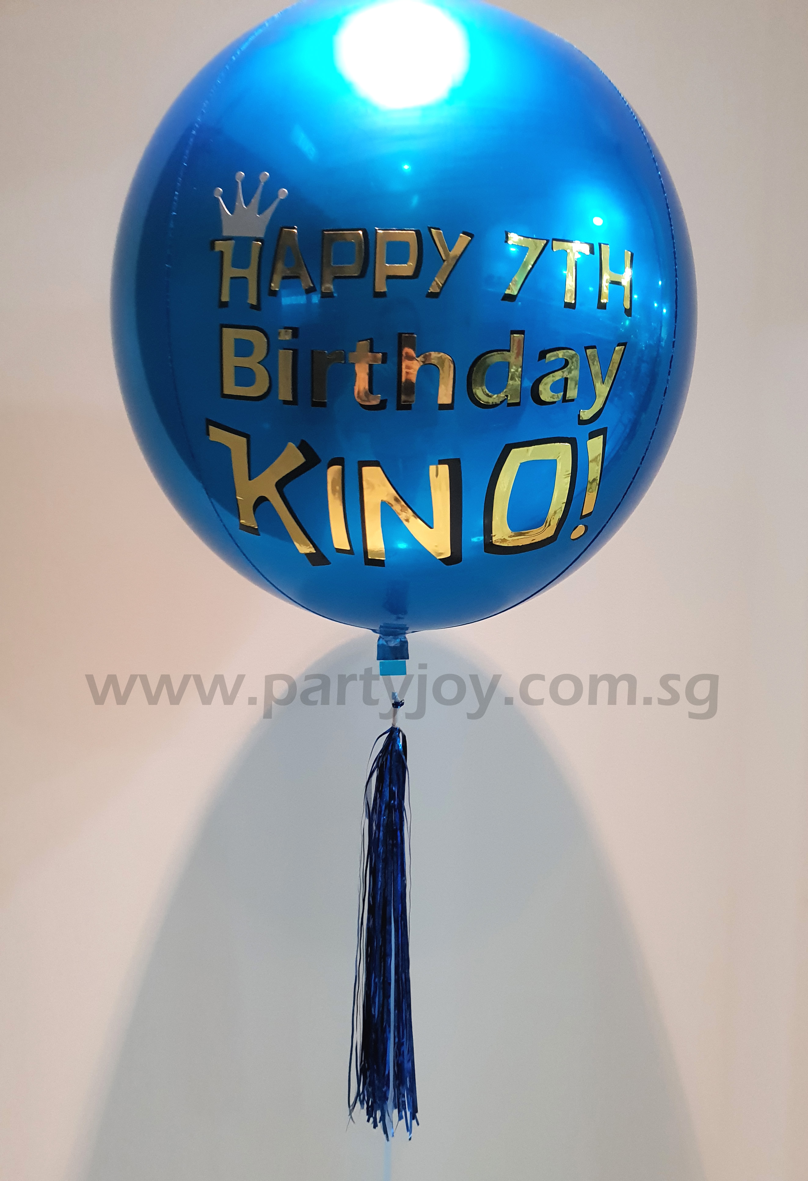 Customize Print Shiny Birthday on ORBZ Balloon